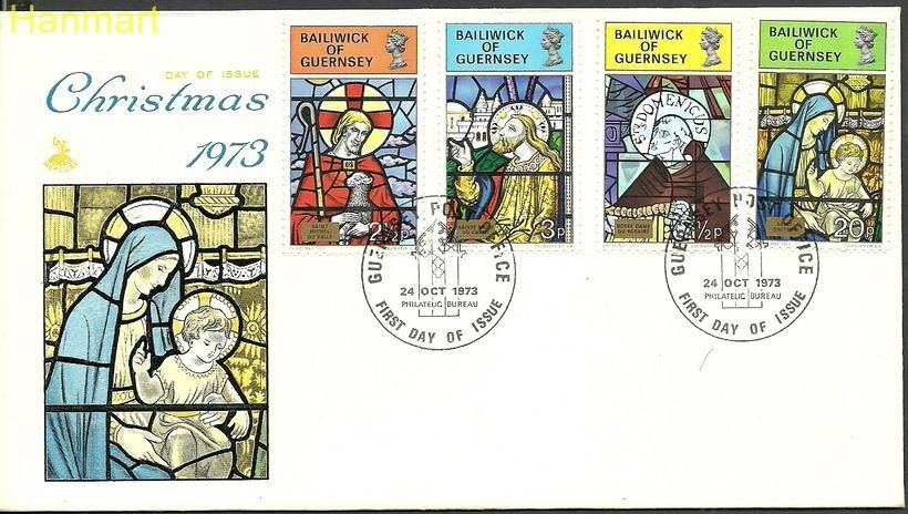 Znaczek Guernsey 1973 Mi 84-87 FDC