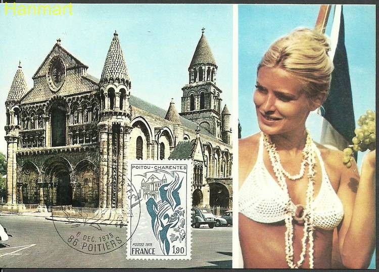 Znaczek Francja 1975 Mi 1944b Karta Max
