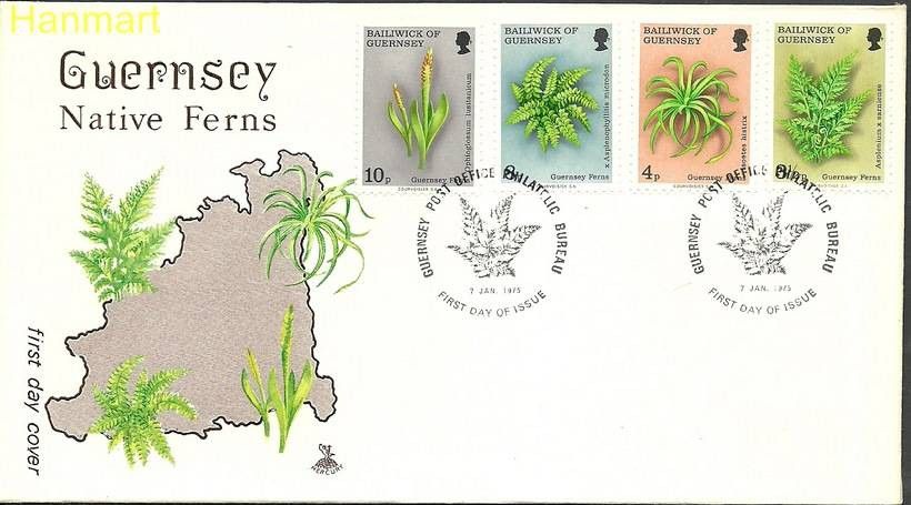 Znaczek Guernsey 1975 Mi 114-117 FDC