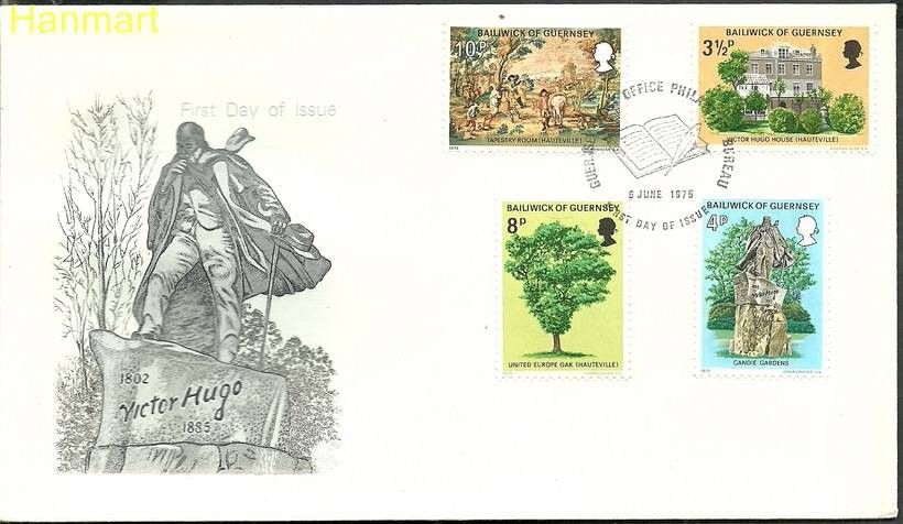 Znaczek Guernsey 1975 Mi 121-124 FDC
