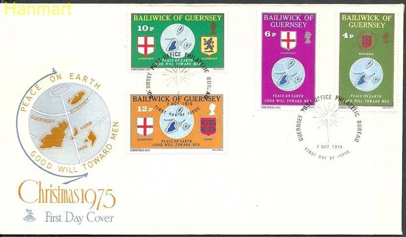 Znaczek Guernsey 1975 Mi 125-128 FDC