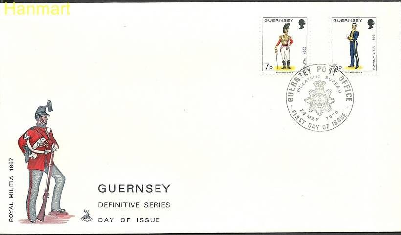 Znaczek Guernsey 1976 Mi 135-136 FDC