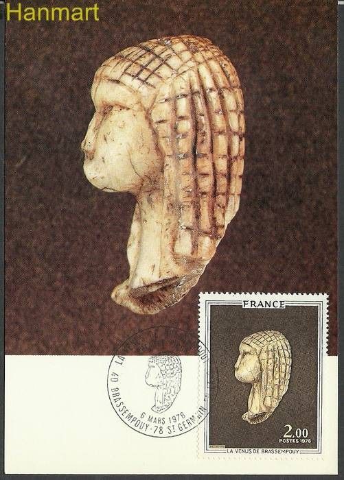Znaczek Francja 1976 Mi 1955 Karta Max