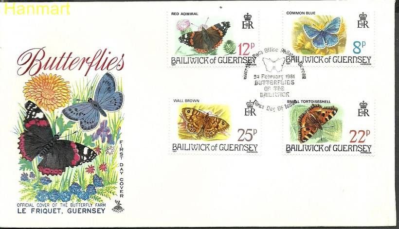 Znaczek Guernsey 1981 Mi 218-221 FDC
