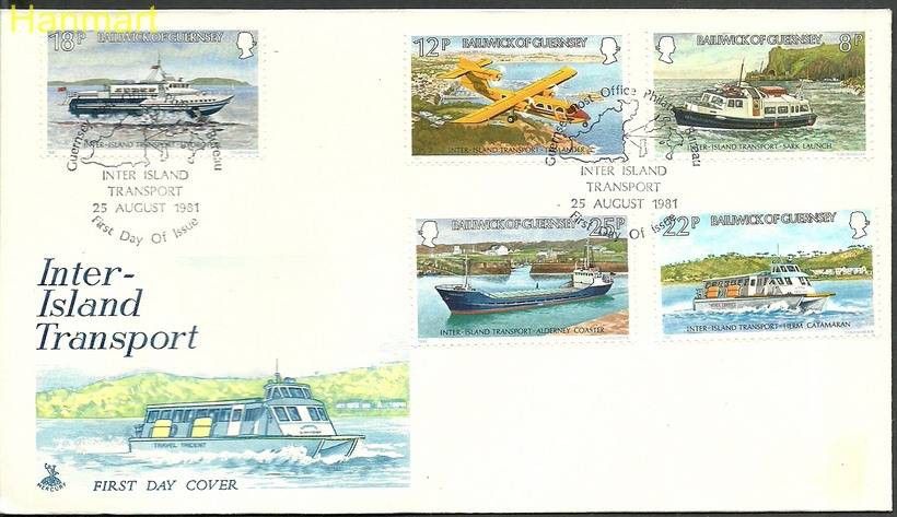 Znaczek Guernsey 1981 Mi 232-236 FDC