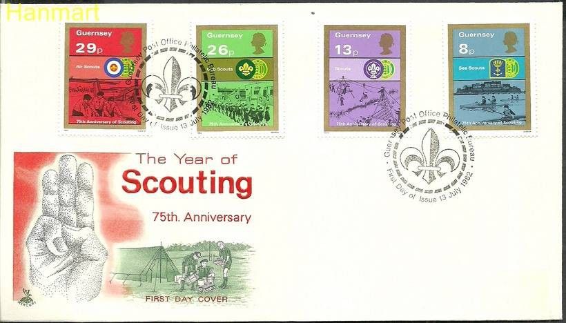 Znaczek Guernsey 1982 Mi 251-254 FDC