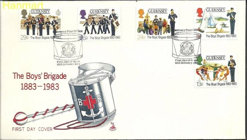 Znaczek Guernsey 1983 Mi 260-264 FDC