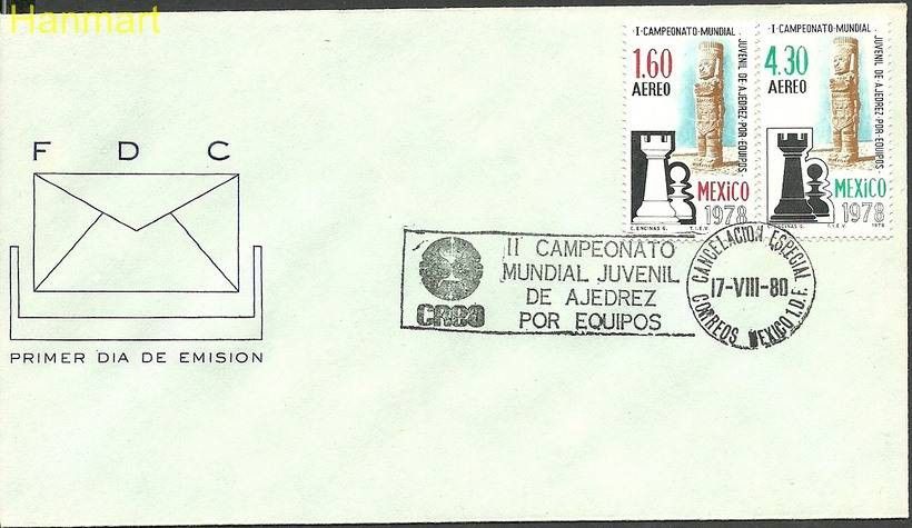 Znaczek Meksyk 1978 Mi 1601-1602b FDC