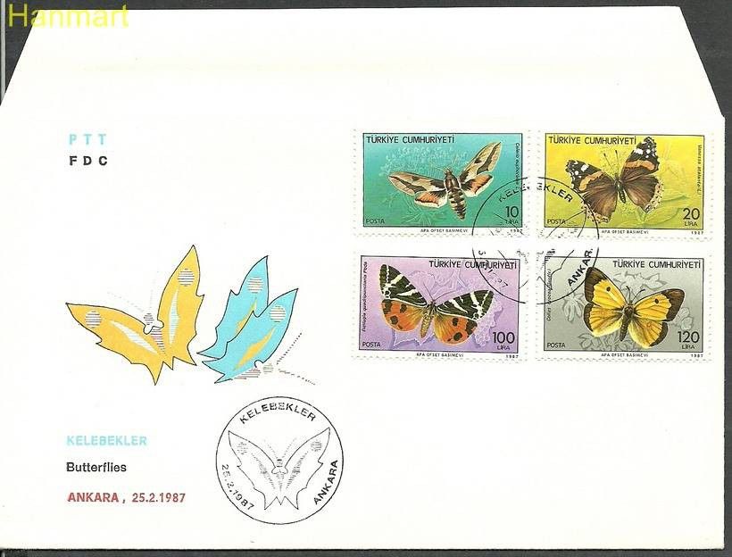 Znaczek Turcja 1987 Mi 2769-2772 FDC