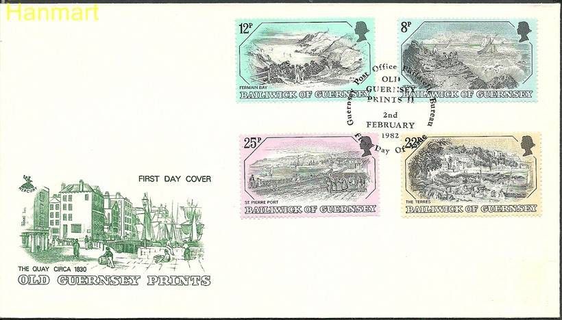 Znaczek Guernsey 1982 Mi 241-244 FDC