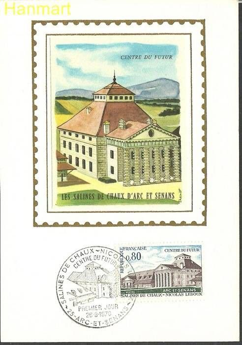Znaczek Francja 1970 Mi S1724 Karta Max