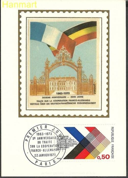 Znaczek Francja 1973 Mi S1819 Karta Max