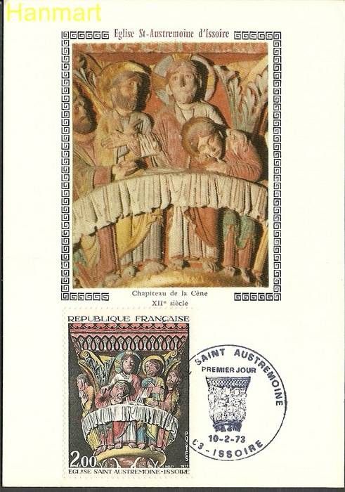 Znaczek Francja 1973 Mi S1821 Karta Max