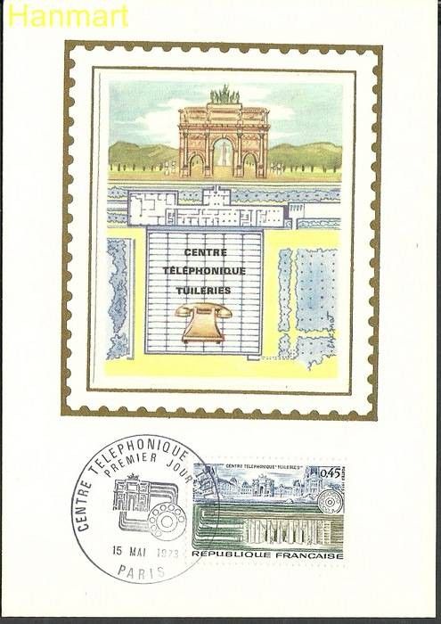 Znaczek Francja 1973 Mi S1832 Karta Max