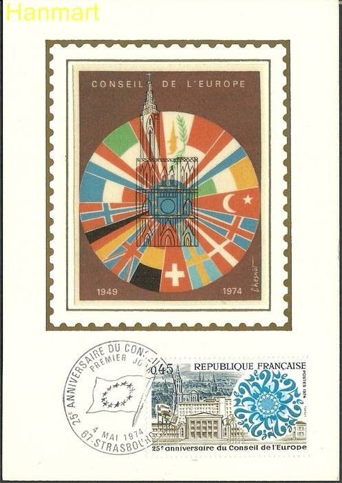 Znaczek Francja 1974 Mi S1872 Karta Max