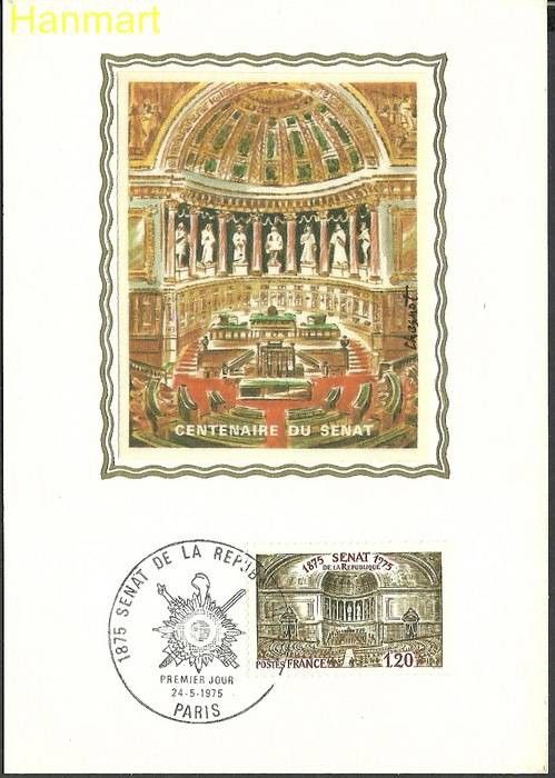 Znaczek Francja 1975 Mi S1920 Karta Max