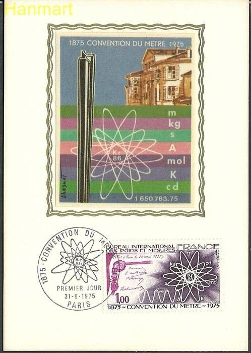 Znaczek Francja 1975 Mi S1921 Karta Max