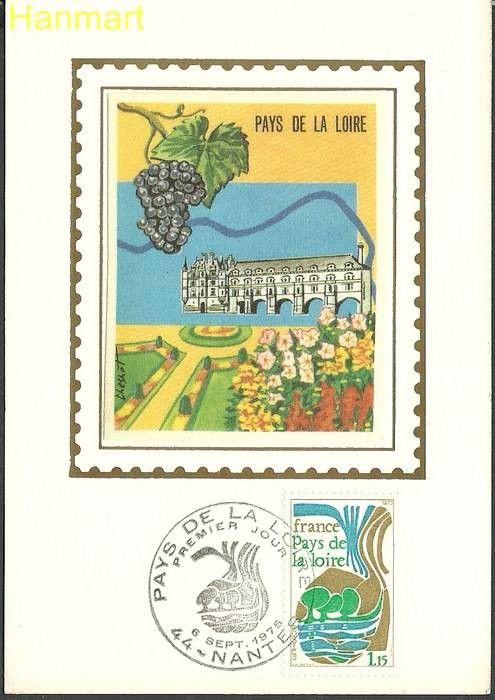 Znaczek Francja 1975 Mi S1931 Karta Max