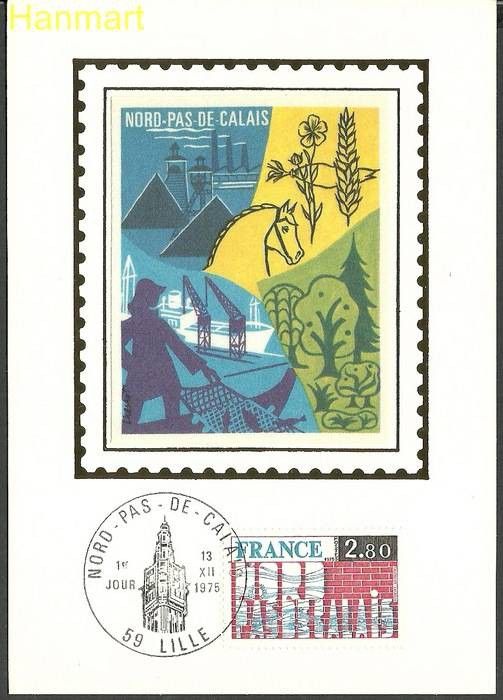 Znaczek Francja 1975 Mi S1946 Karta Max