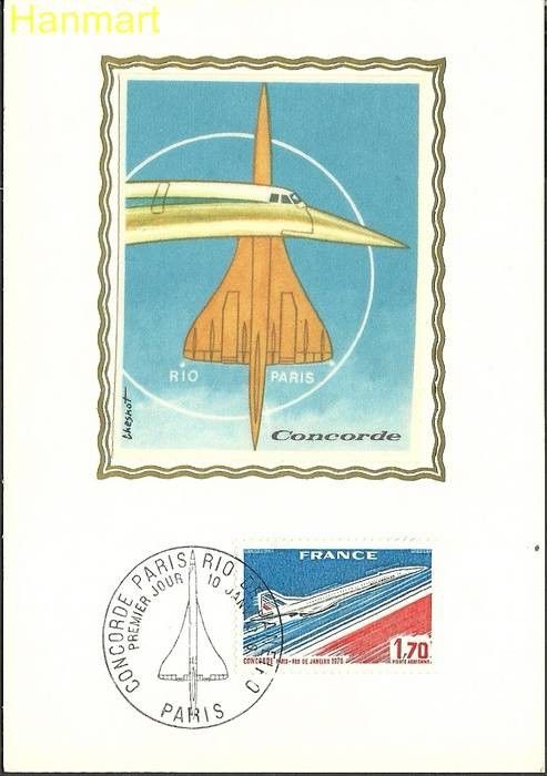 Znaczek Francja 1976 Mi S1951 Karta Max