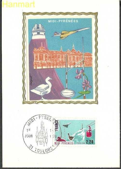 Znaczek Francja 1976 Mi S1952 Karta Max
