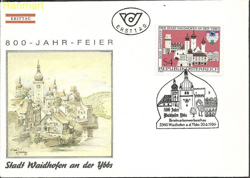 Znaczek Austria 1986 Mi 1852 FDC