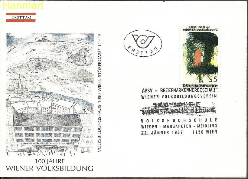 Znaczek Austria 1987 Mi 1873 FDC