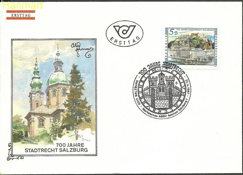 Znaczek Austria 1987 Mi 1879 FDC