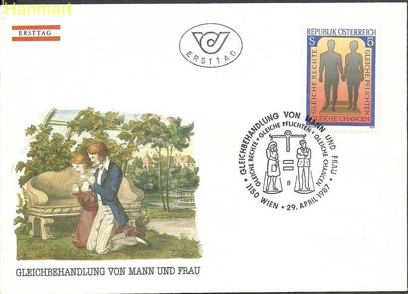Znaczek Austria 1987 Mi 1881 FDC