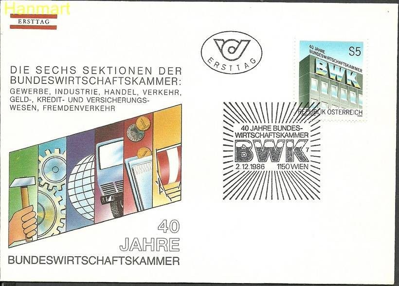 Znaczek Austria 1986 Mi 1871 FDC