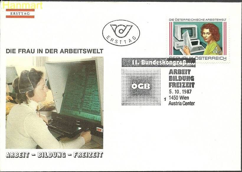 Znaczek Austria 1987 Mi 1902 FDC