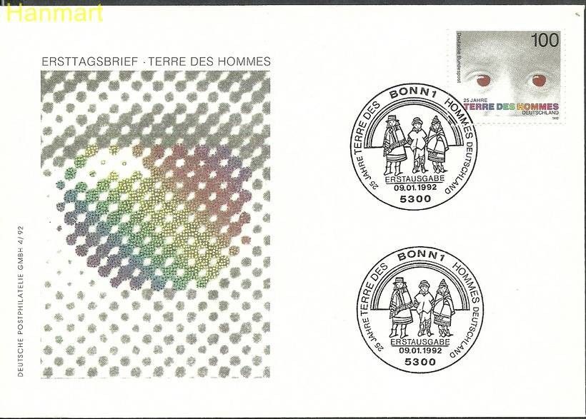 Znaczek Niemcy 1992 Mi 1585 FDC