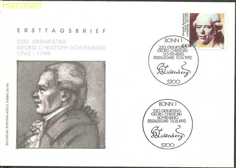 Znaczek Niemcy 1992 Mi 1616 FDC