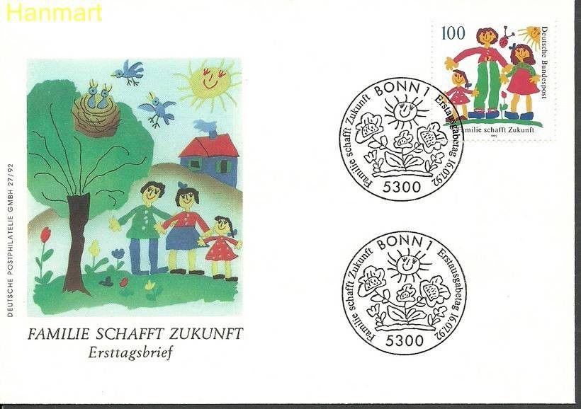 Znaczek Niemcy 1992 Mi 1621 FDC