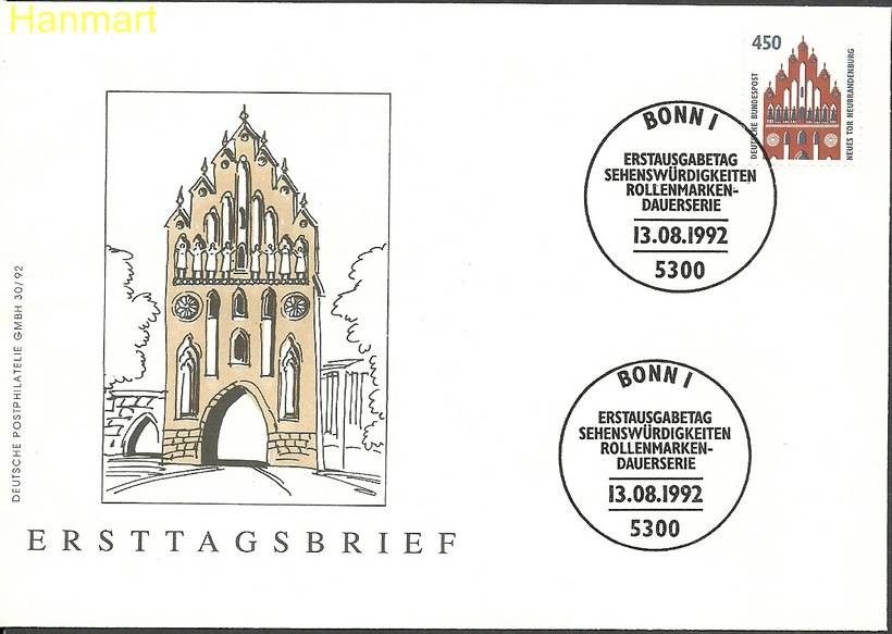 Znaczek Niemcy 1992 Mi 1623 FDC