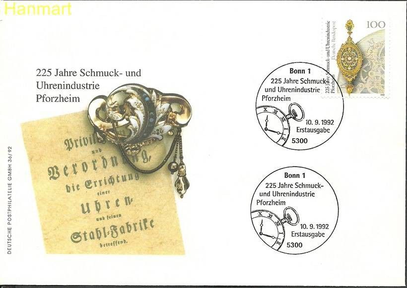 Znaczek Niemcy 1992 Mi 1628 FDC