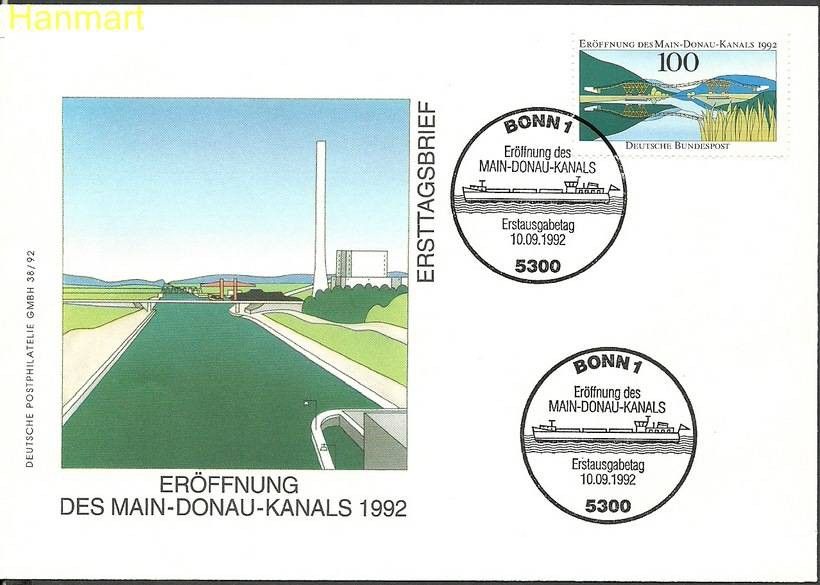 Znaczek Niemcy 1992 Mi 1630 FDC