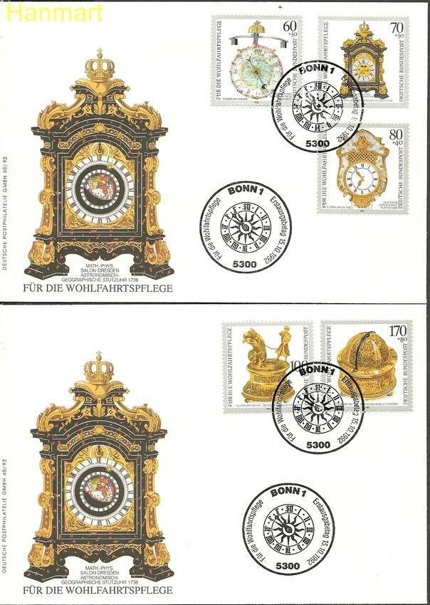 Znaczek Niemcy 1992 Mi 1631-1635 FDC
