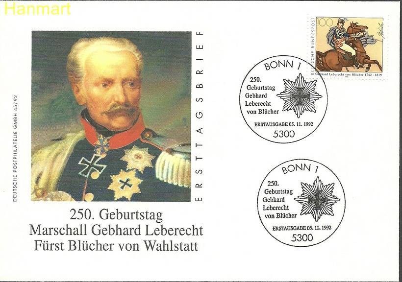 Znaczek Niemcy 1992 Mi 1641 FDC