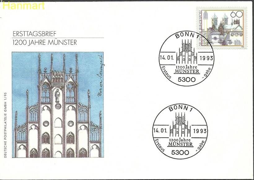 Znaczek Niemcy 1993 Mi 1645 FDC