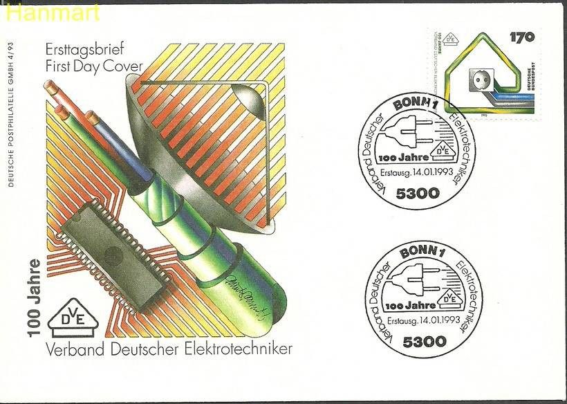 Znaczek Niemcy 1993 Mi 1648 FDC