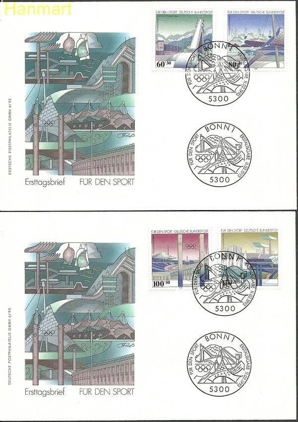 Znaczek Niemcy 1993 Mi 1650-1653 FDC