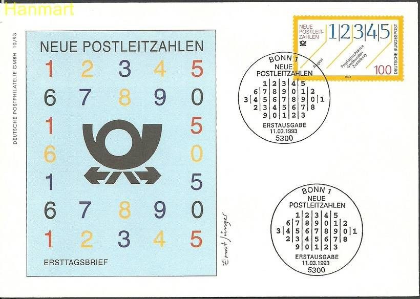 Znaczek Niemcy 1993 Mi 1659 FDC