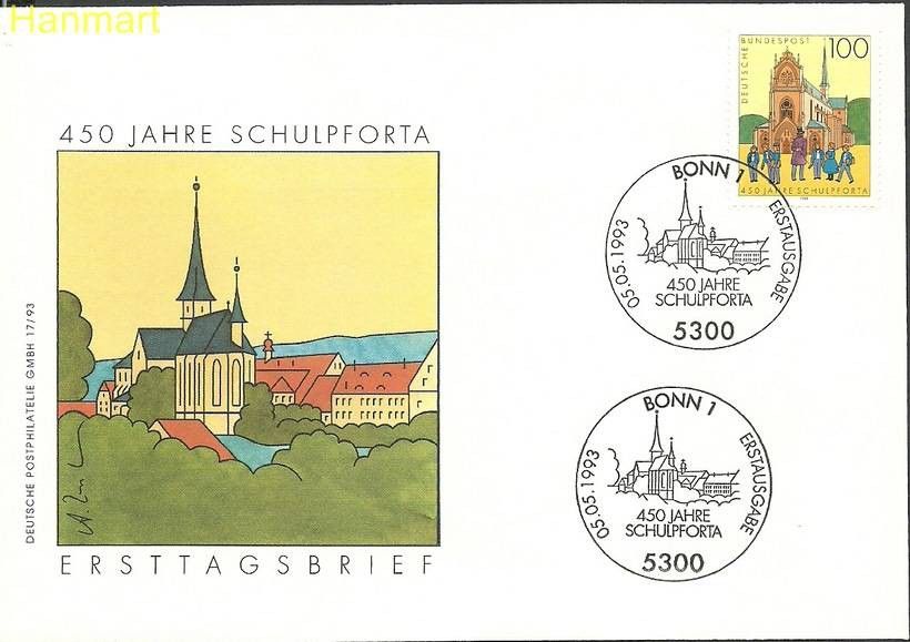 Znaczek Niemcy 1993 Mi 1675 FDC