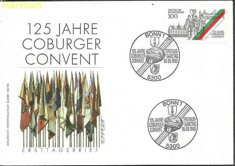 Znaczek Niemcy 1993 Mi 1676 FDC