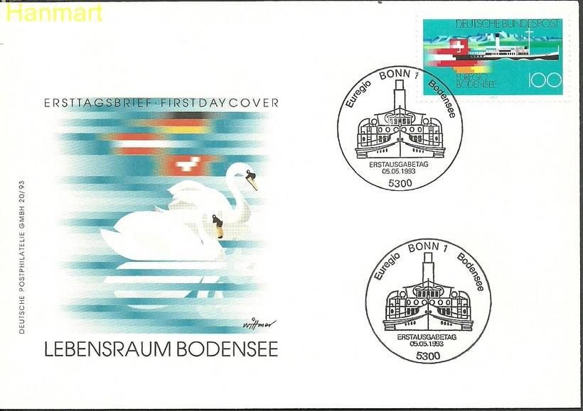 Znaczek Niemcy 1993 Mi 1678 FDC