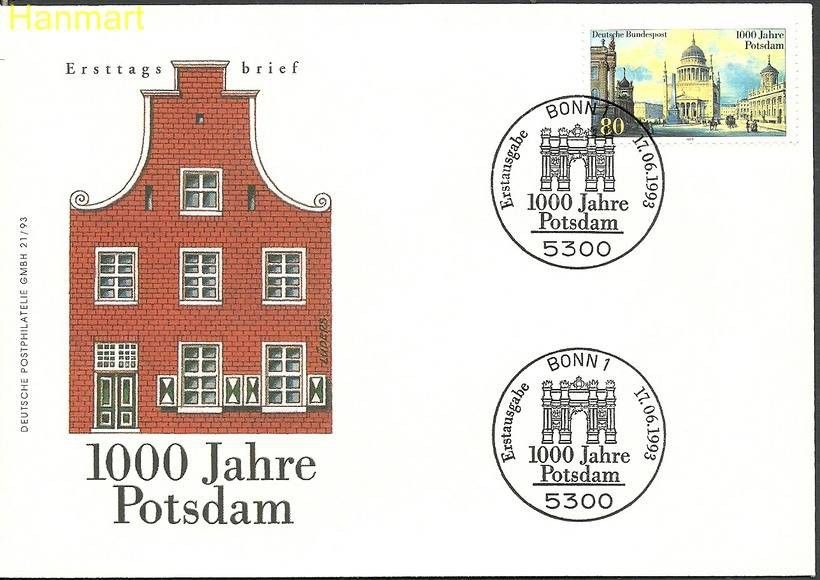 Znaczek Niemcy 1993 Mi 1680 FDC