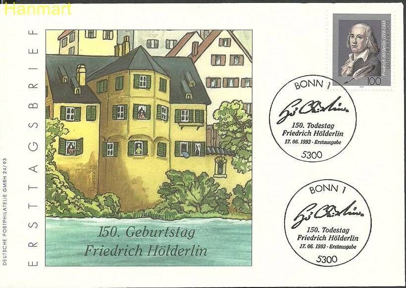 Znaczek Niemcy 1993 Mi 1681 FDC