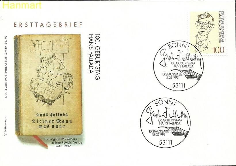 Znaczek Niemcy 1993 Mi 1683 FDC