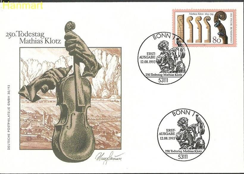 Znaczek Niemcy 1993 Mi 1688 FDC